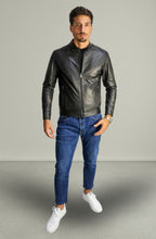 Giacca 365 in Pelle Nero da Uomo