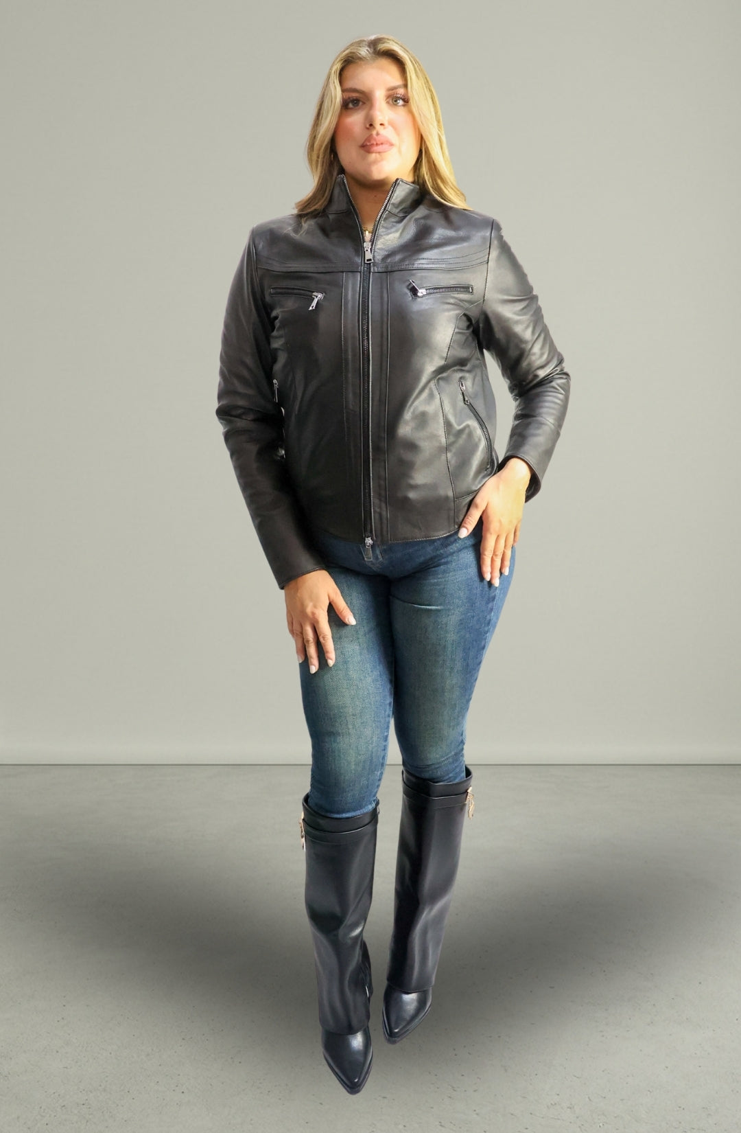 Giacca in Vera Pelle Modello 6470 | 100% Made in Italy