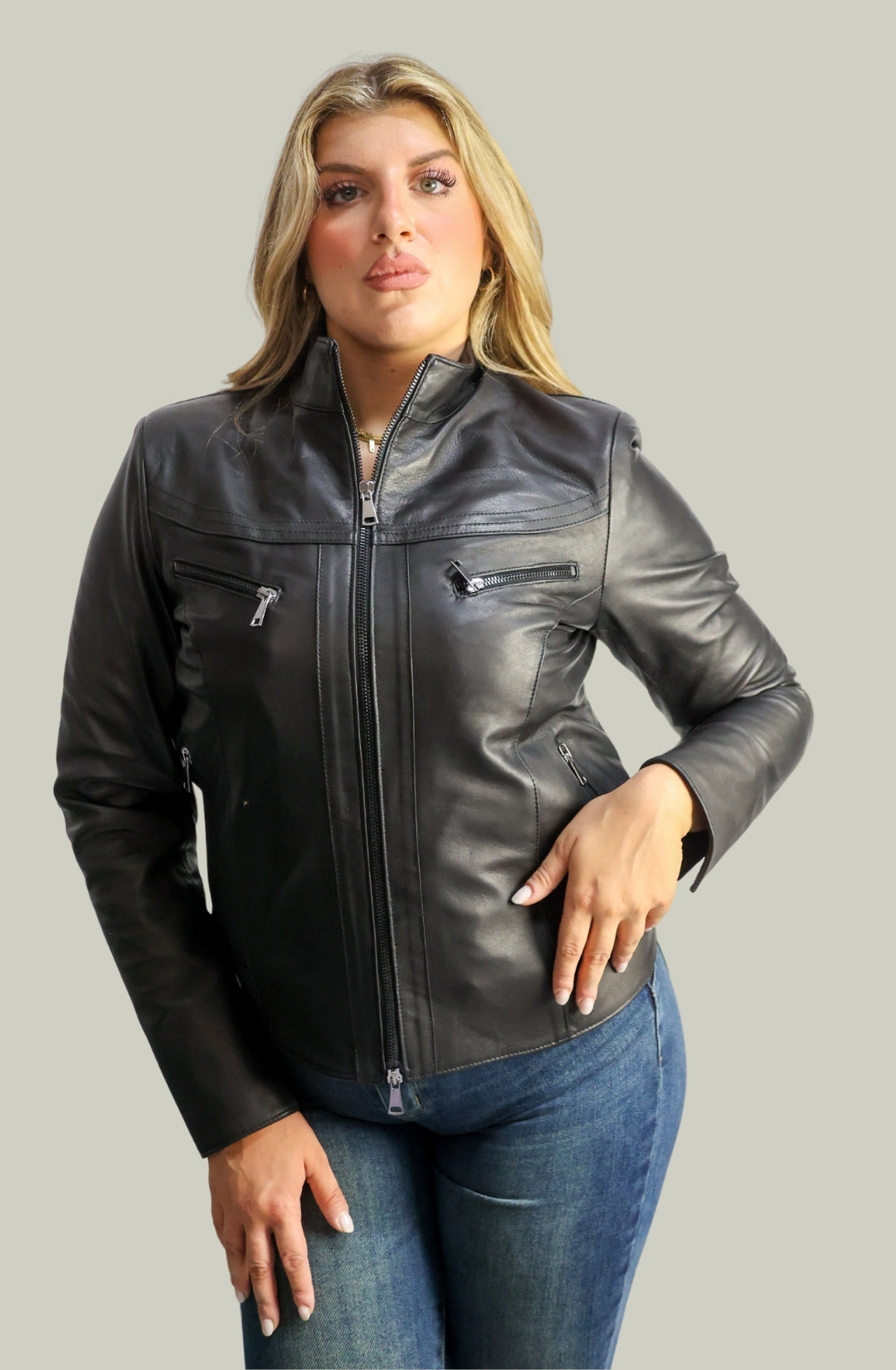 Giacca in Vera Pelle Modello 6470 | 100% Made in Italy