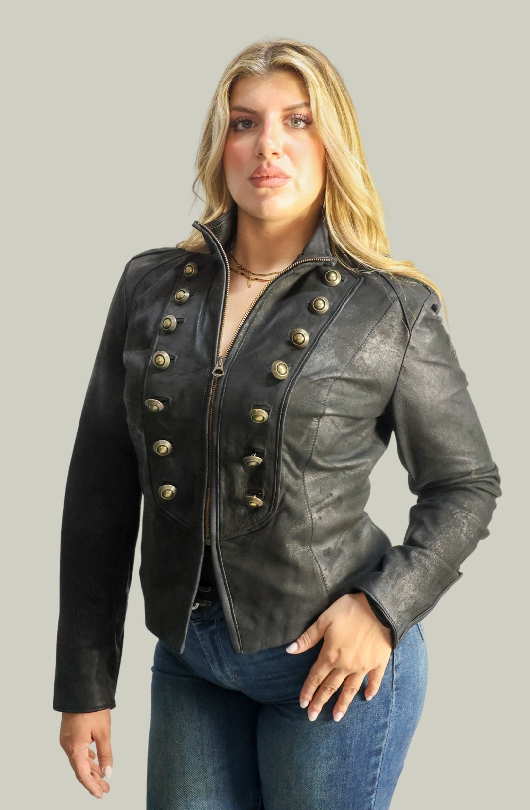 Giacca in Vera Pelle Modello k250 | 100% Made in Italy