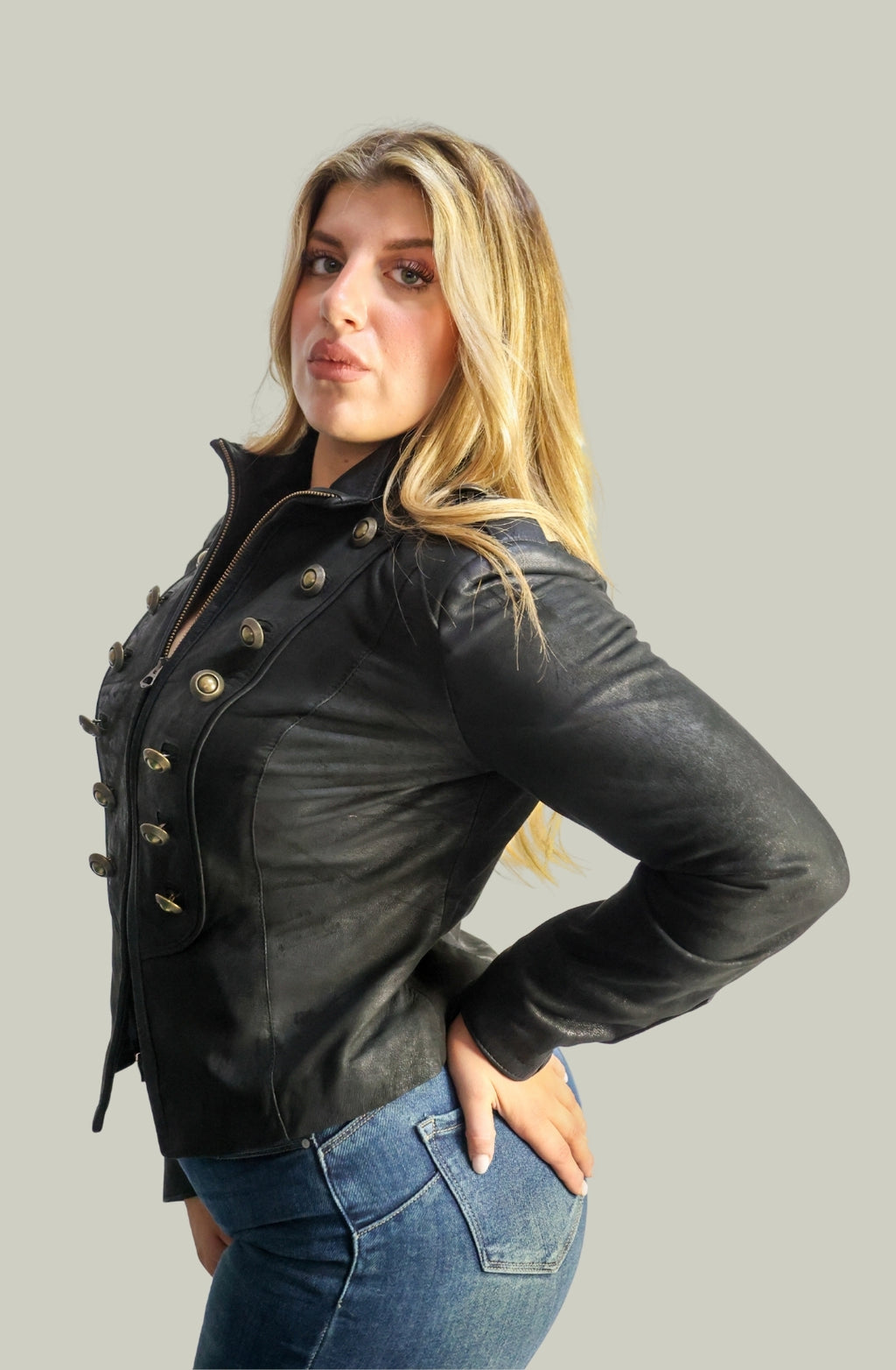 Giacca in Vera Pelle Modello k250 | 100% Made in Italy