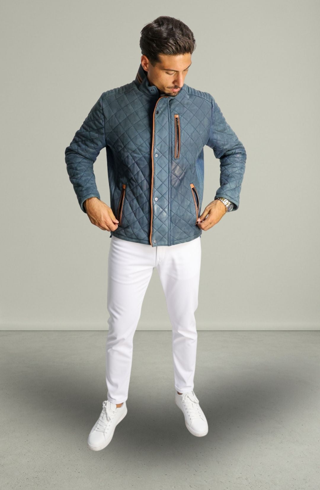 Giubbino Trapuntato in Pelle – 740