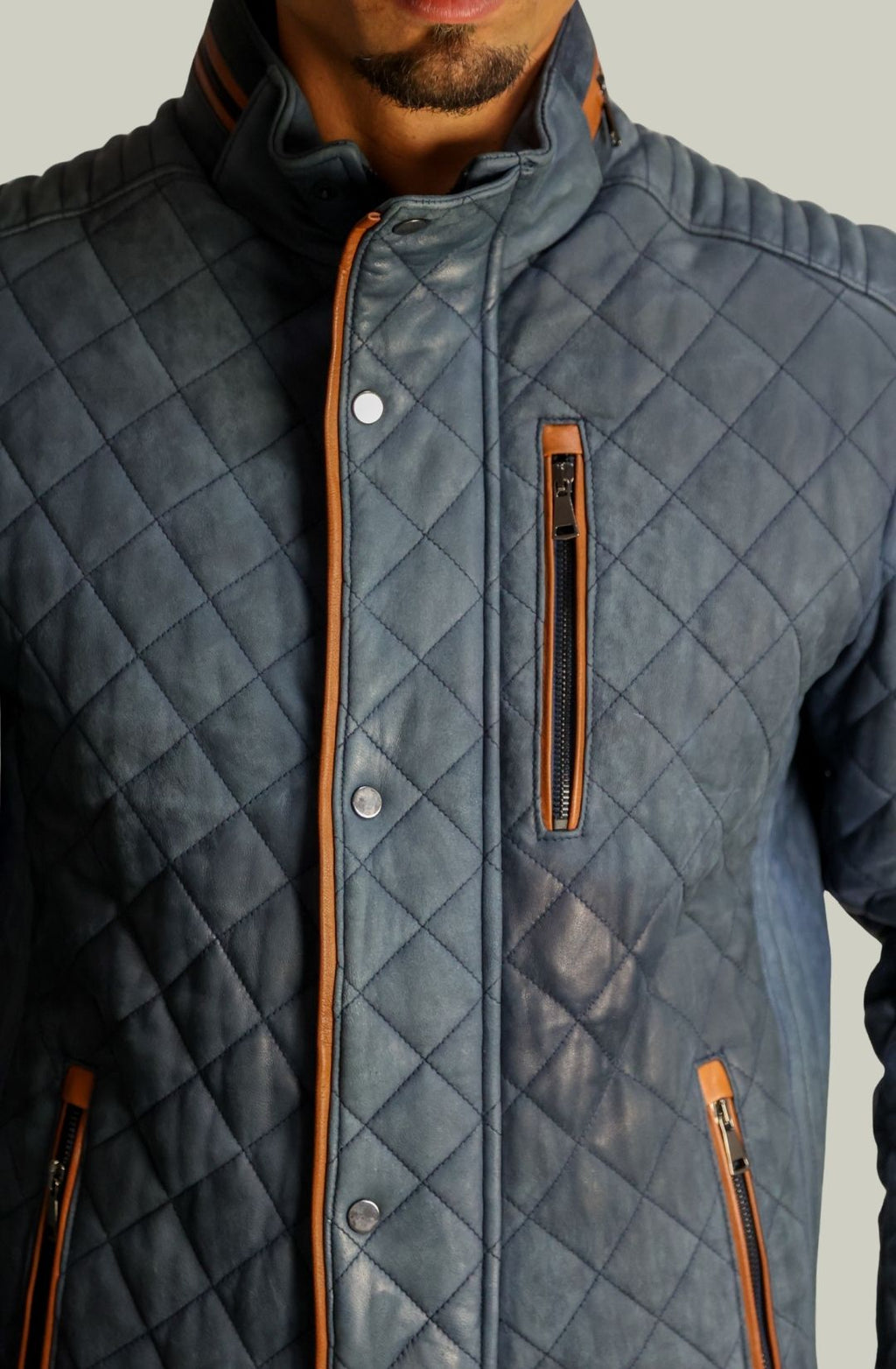Giubbino Trapuntato in Pelle – 740