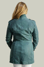 Giacca in Vera Pelle Modello K250 lungo Verde | 100% Made in Italy