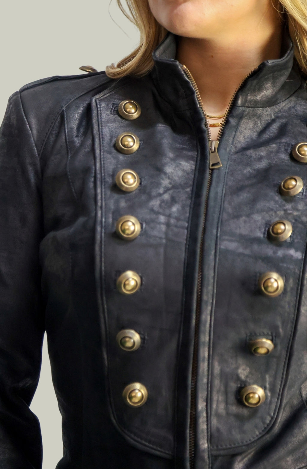 Giacca in Vera Pelle Modello k250 lungo | 100% Made in Italy