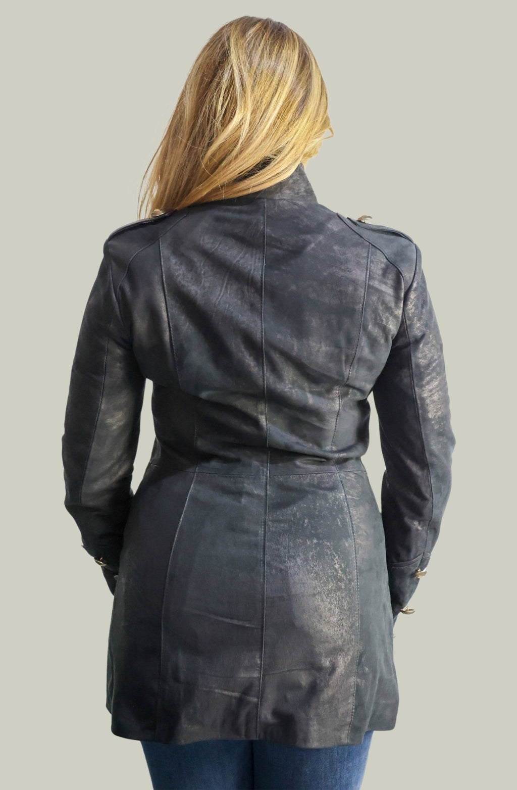 Giacca in Vera Pelle Modello k250 lungo | 100% Made in Italy
