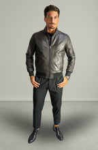 Men's Genuine Leather Bomber Jacket