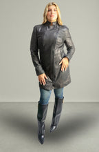 Giacca in Vera Pelle Modello Noemi Lungo | 100% Made in Italy