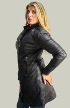 Giacca in Vera Pelle Modello Noemi Lungo | 100% Made in Italy