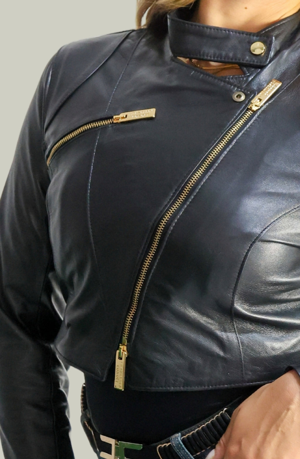 Giacca in Vera Pelle Modello Diana | 100% Made in Italy