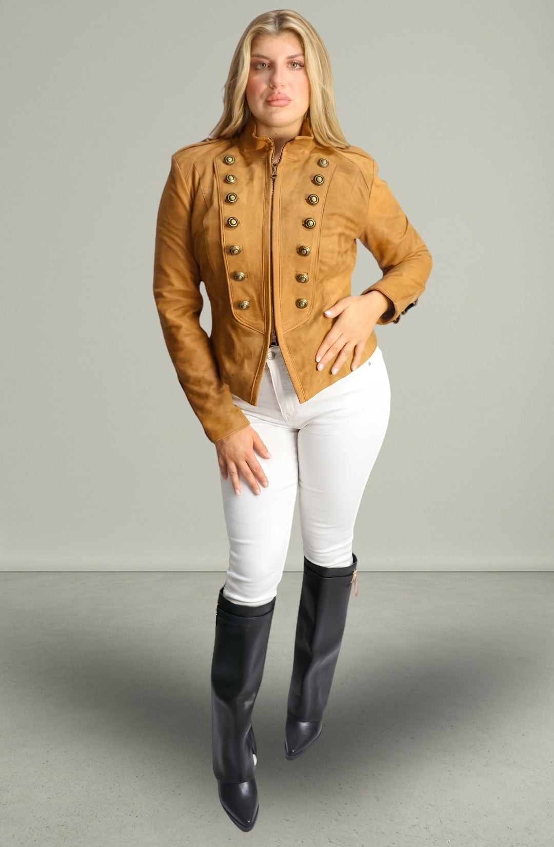 Giacca in Vera Pelle Modello K250 | 100% Made in Italy