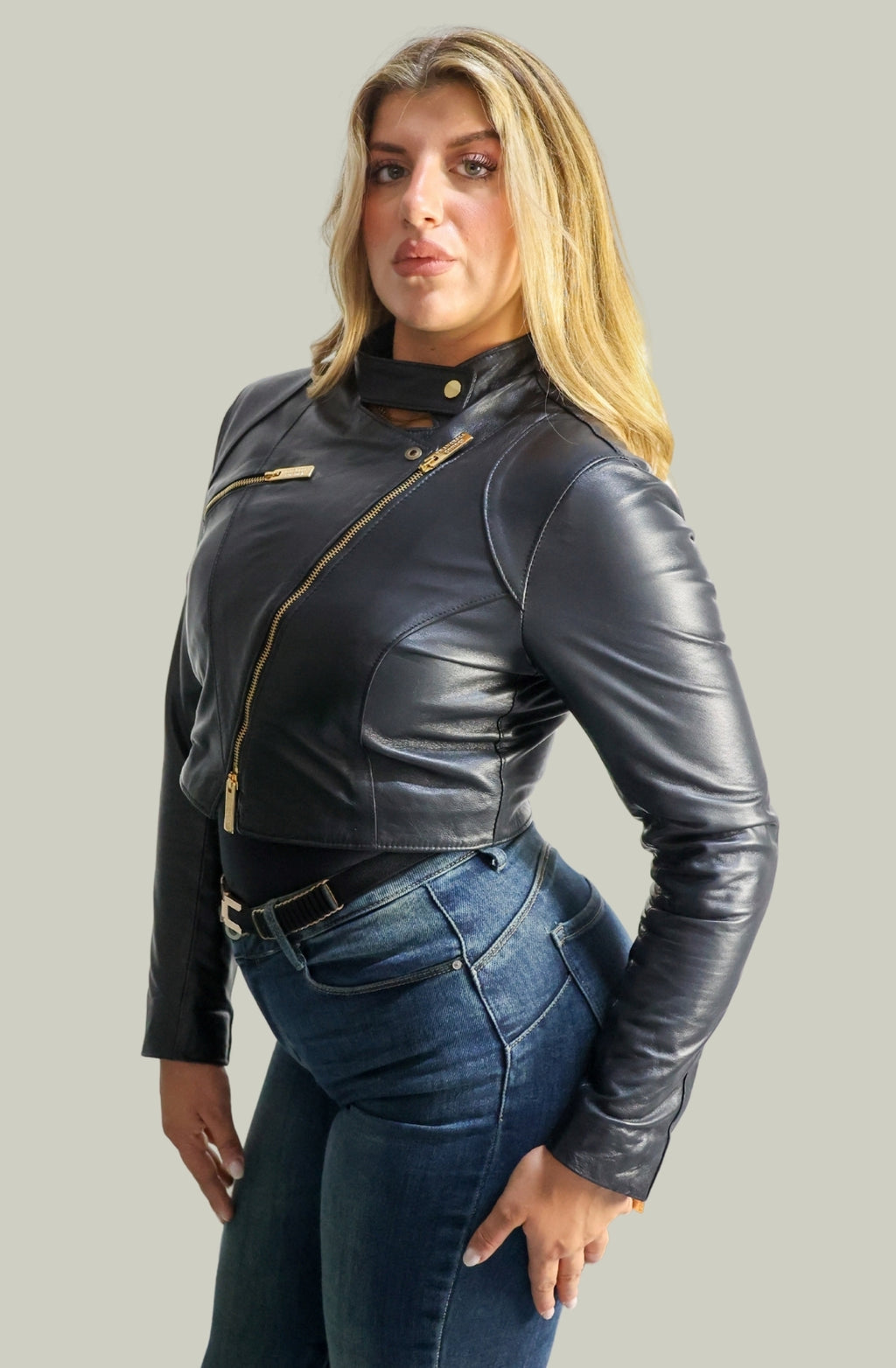 Giacca in Vera Pelle Modello Diana | 100% Made in Italy