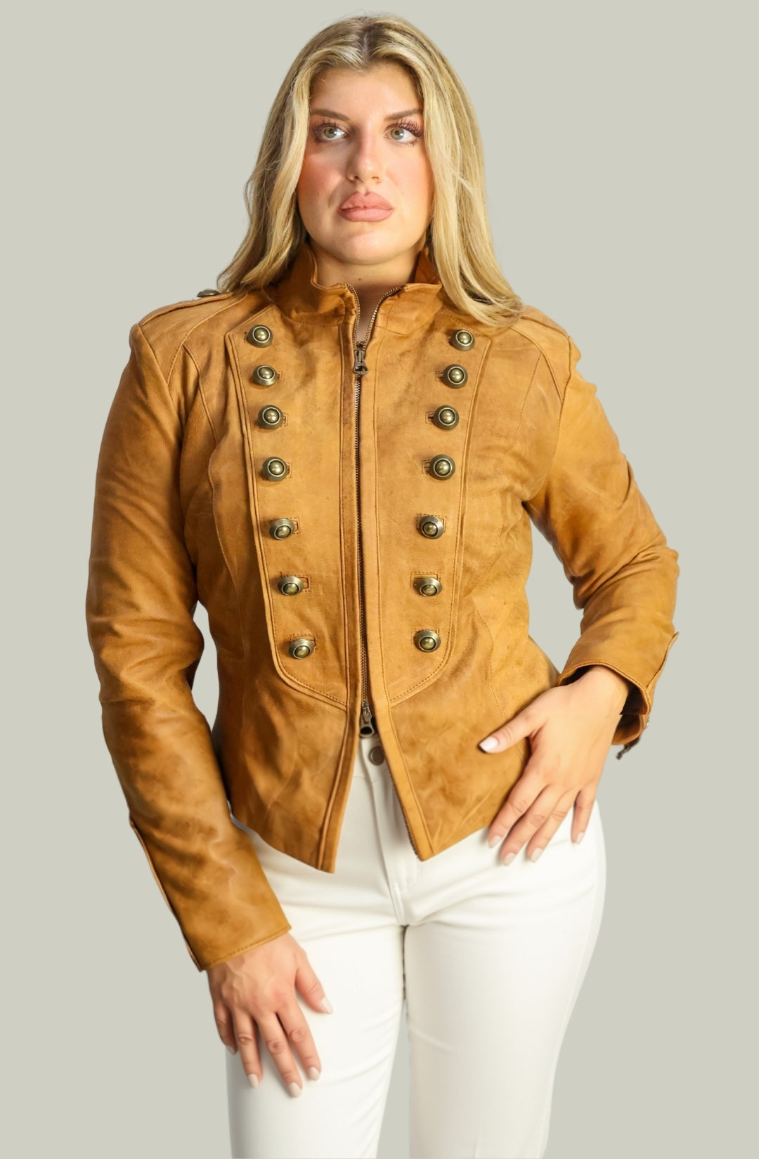 Giacca in Vera Pelle Modello K250 | 100% Made in Italy
