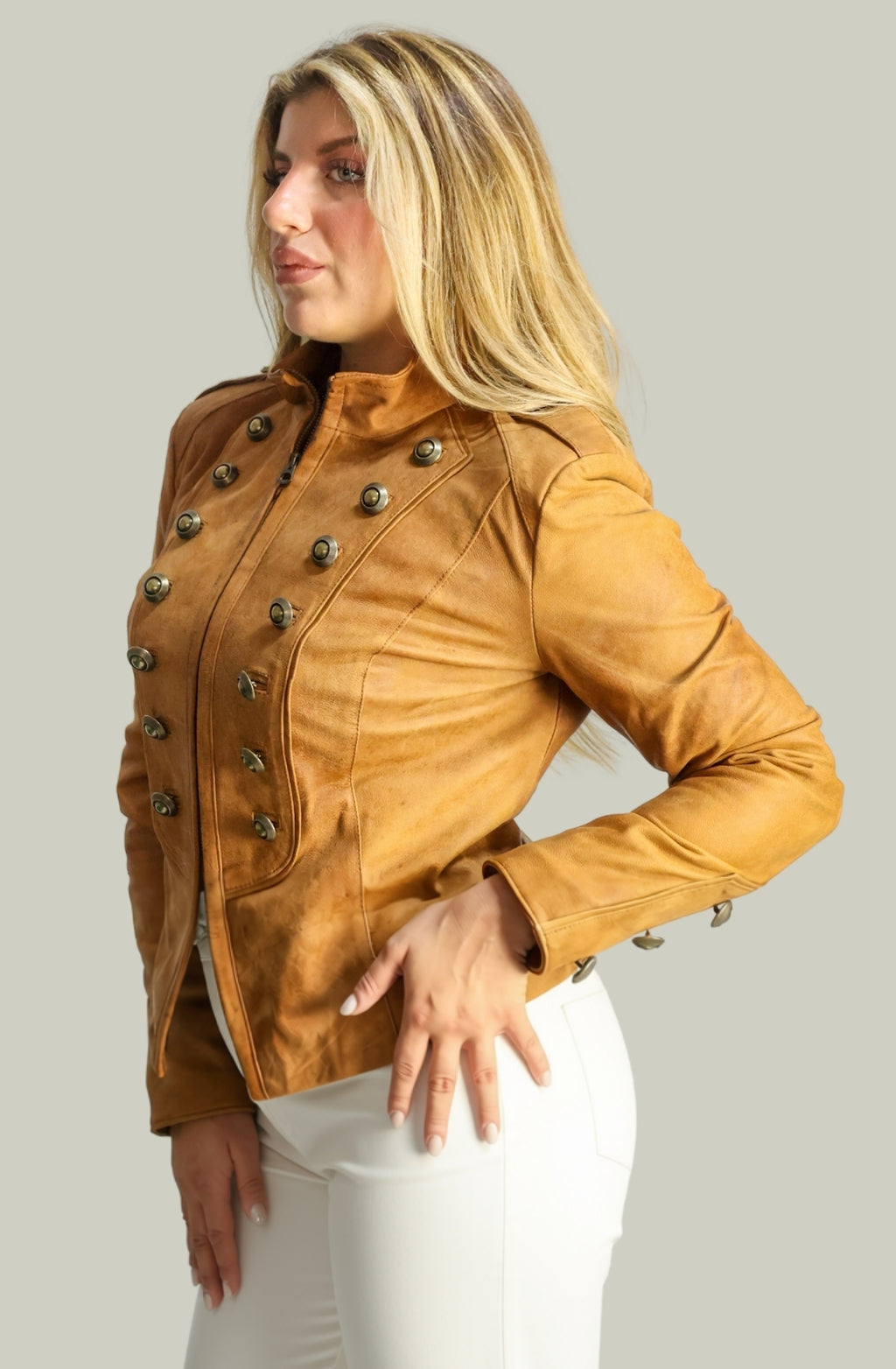 Giacca in Vera Pelle Modello K250 | 100% Made in Italy