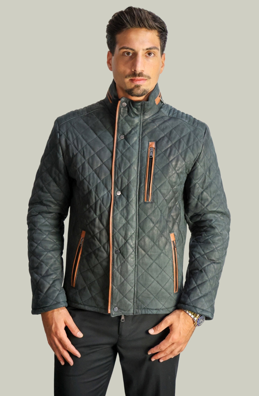 Giubbino Trapuntato in Pelle – 740