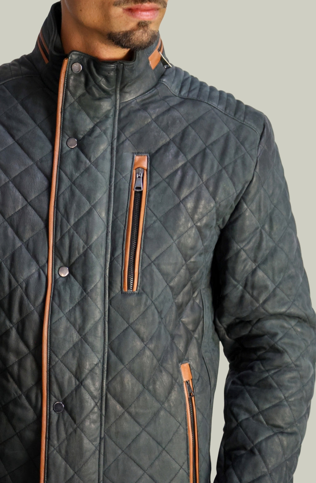 Giubbino Trapuntato in Pelle – 740