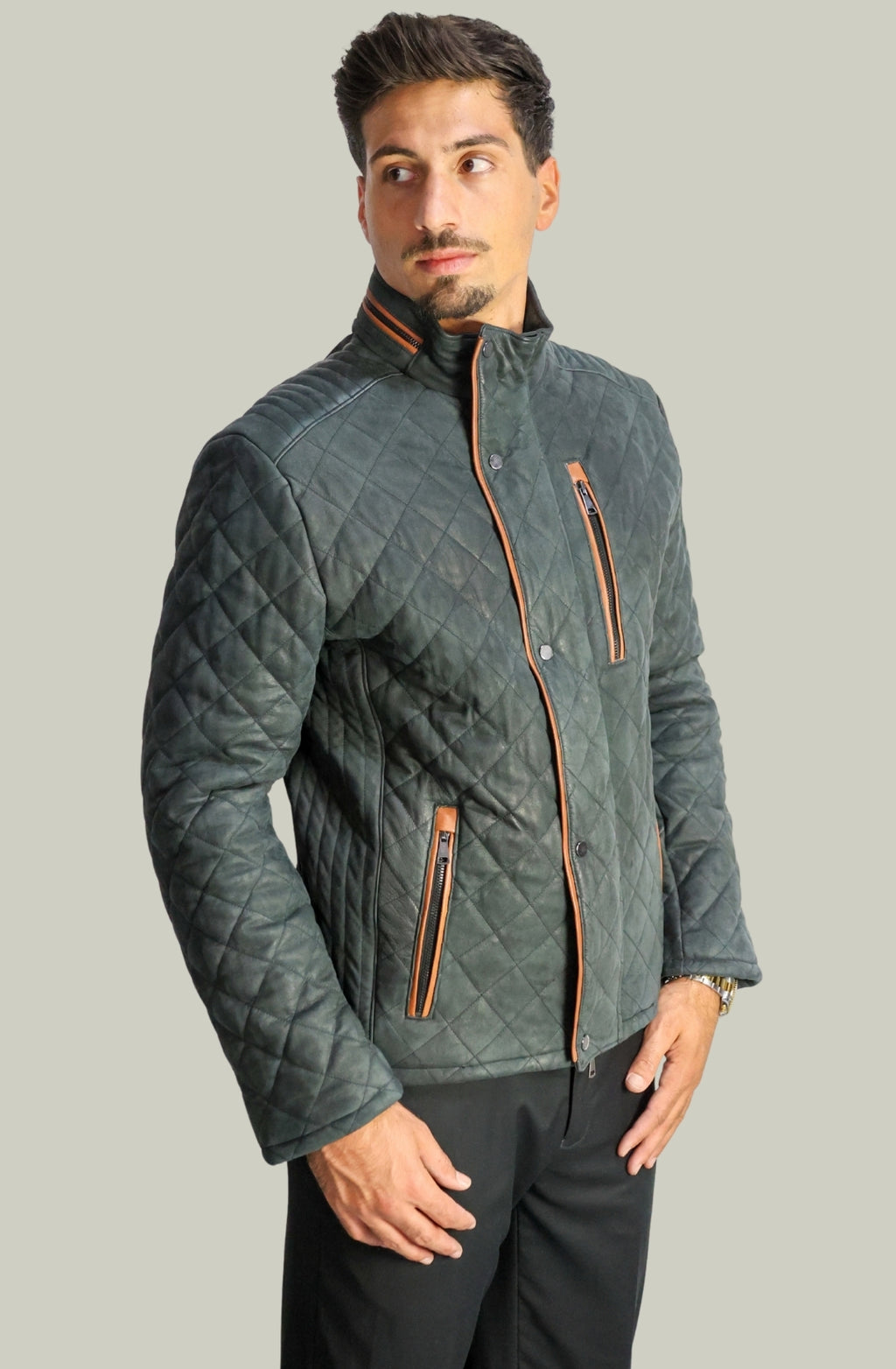 Giubbino Trapuntato in Pelle – 740