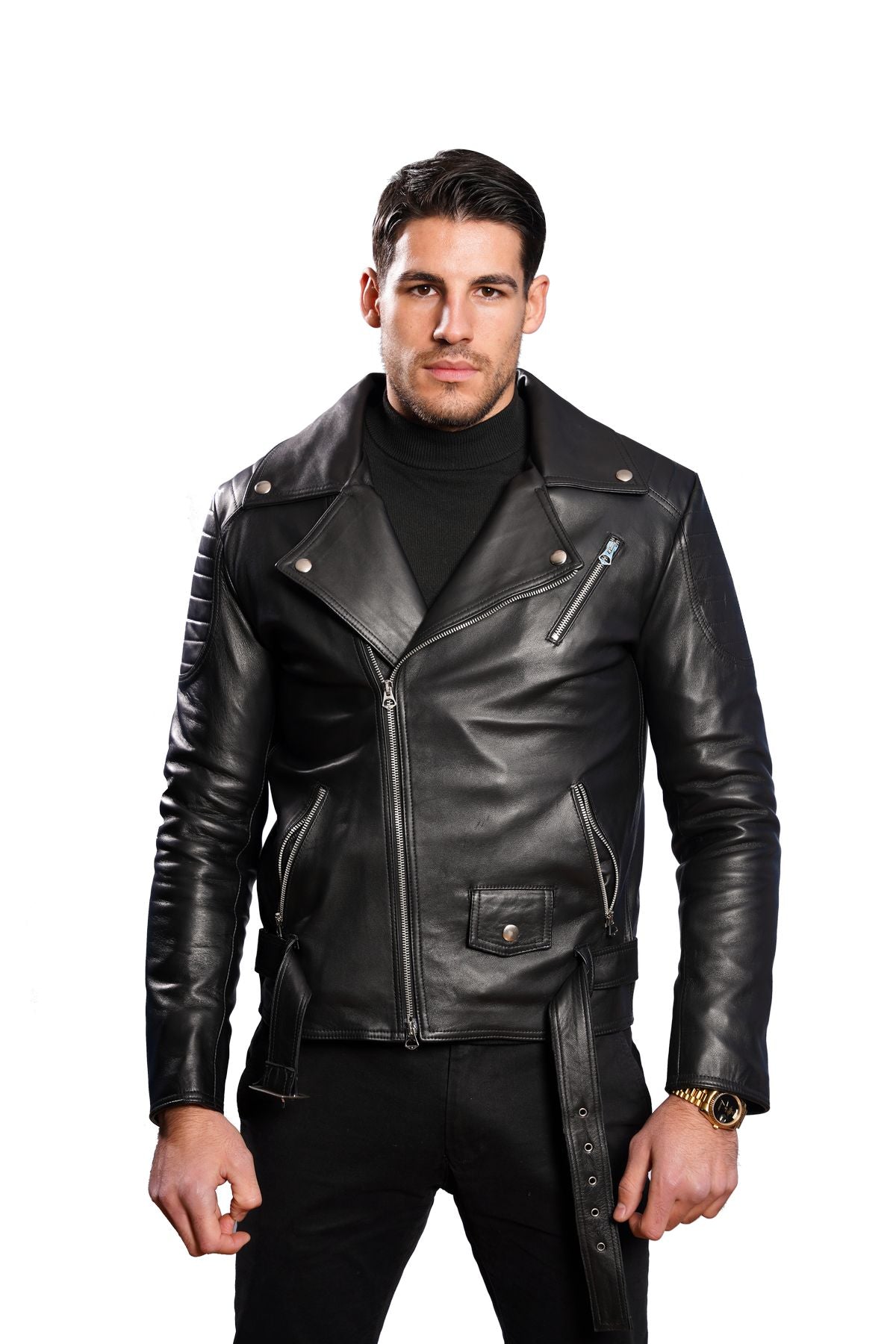 Chiodo in Pelle Uomo K 077